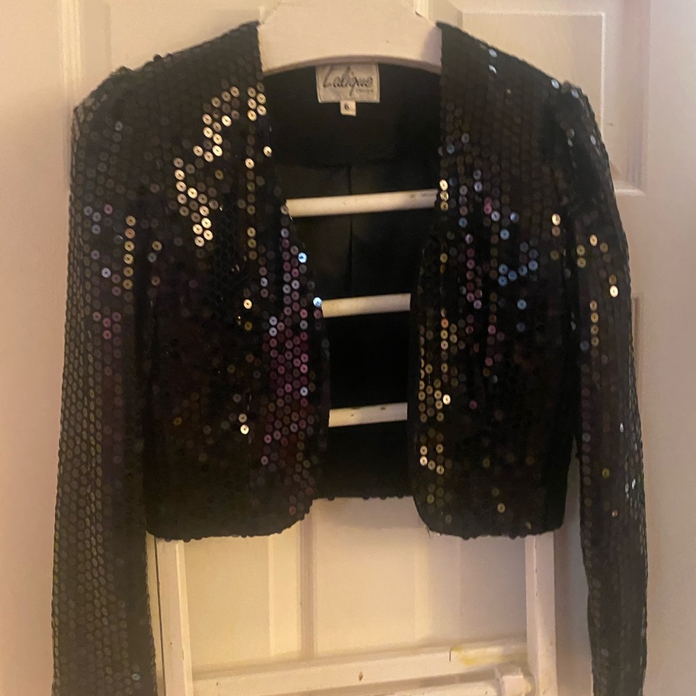 Vintage 80s sequin bolero jacket